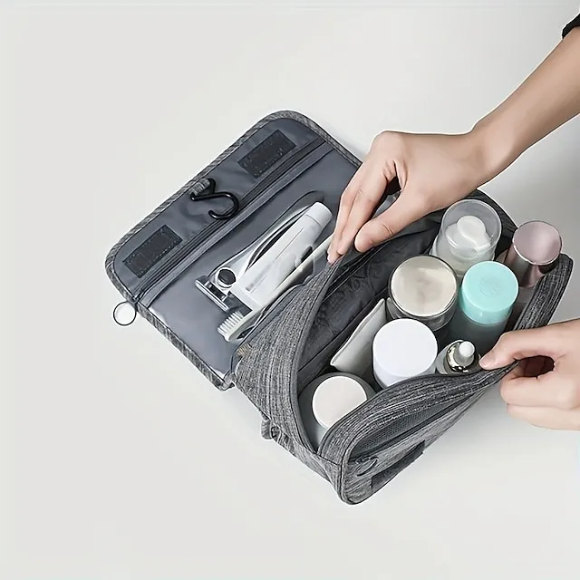 Hanging Toiletry Travel Bag Travel Cosmetic Organizer Accessories Storage Bag Waterproof Makeup Cosmetic Bag With Multi Pocket Bathroom Wash Bag