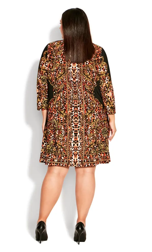 Evans Black Treasure Tunic Dress