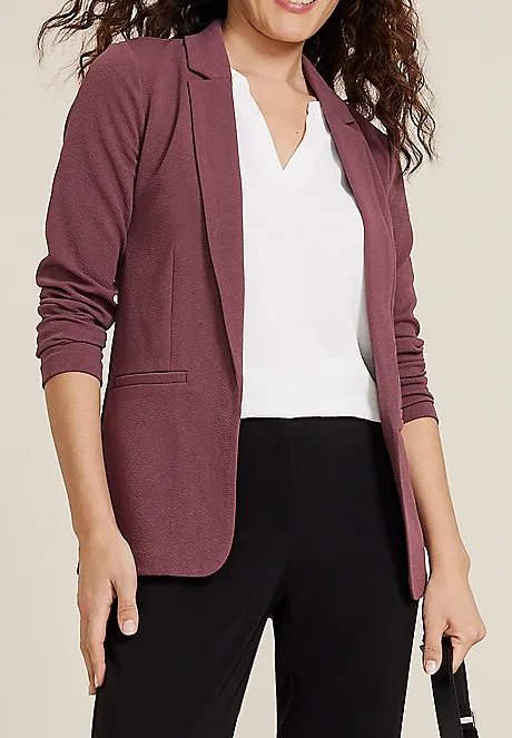 Open Front Long Sleeve Blazer