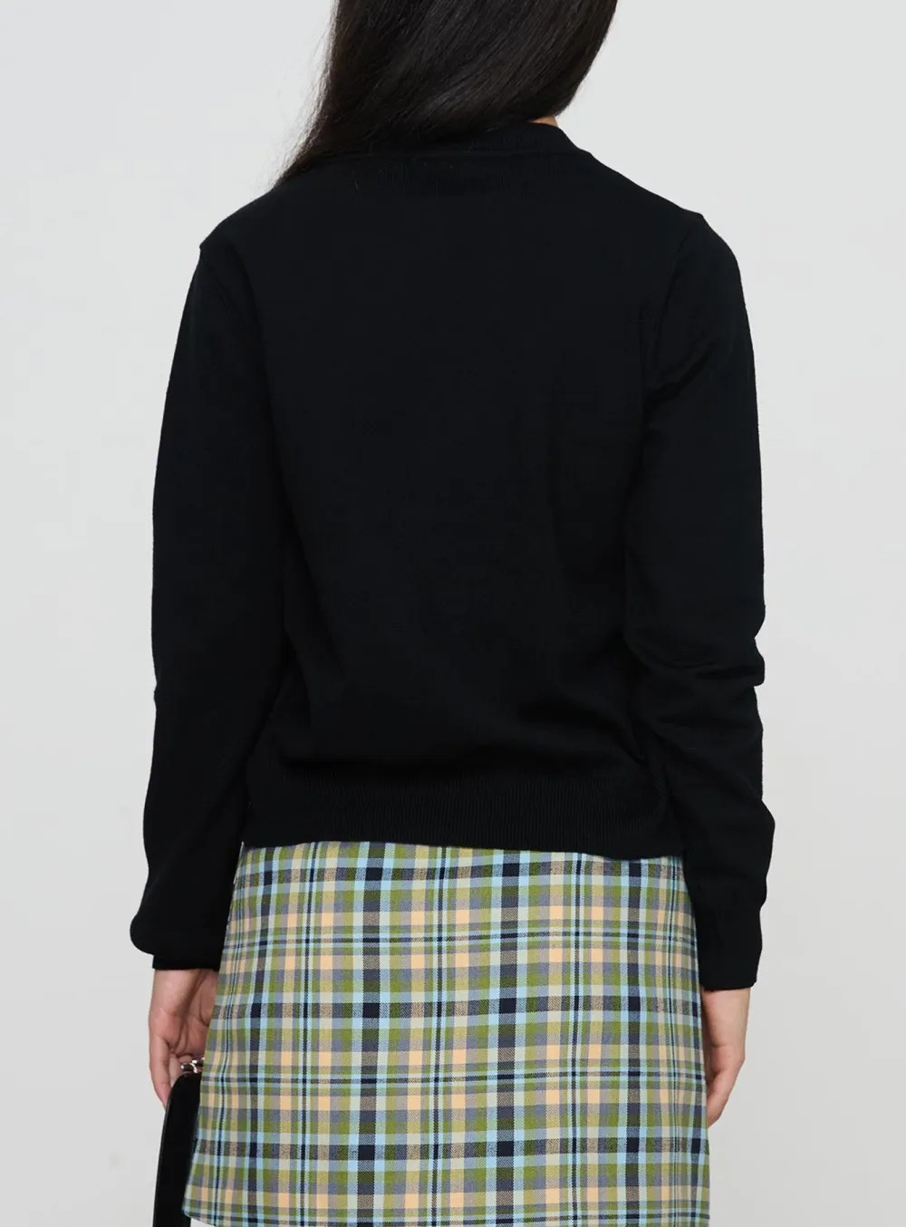 Button-down Knit Cardigan Black