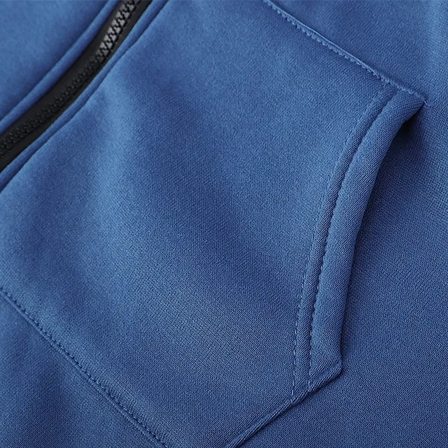 Women's Casual Jacket Fall Hoodie Jacket Warm Windproof Long Coat with Pocket Full Zip Sport Plain Coat Regular Fit Outerwear Long Sleeve Winter Black Blue Pink XL XXL