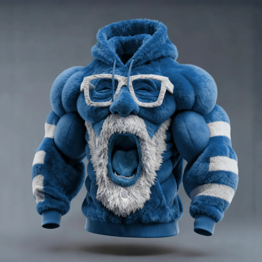 Ugly Christmas Sweater Funny Santa Claus Hooded Hoodie