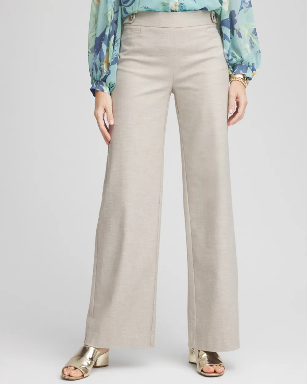 High Waisted Wide Leg Trousers