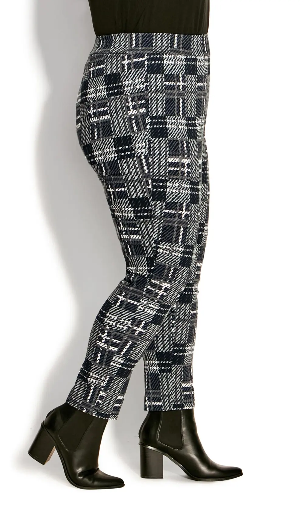 Evans Grey Jemma Check Pant