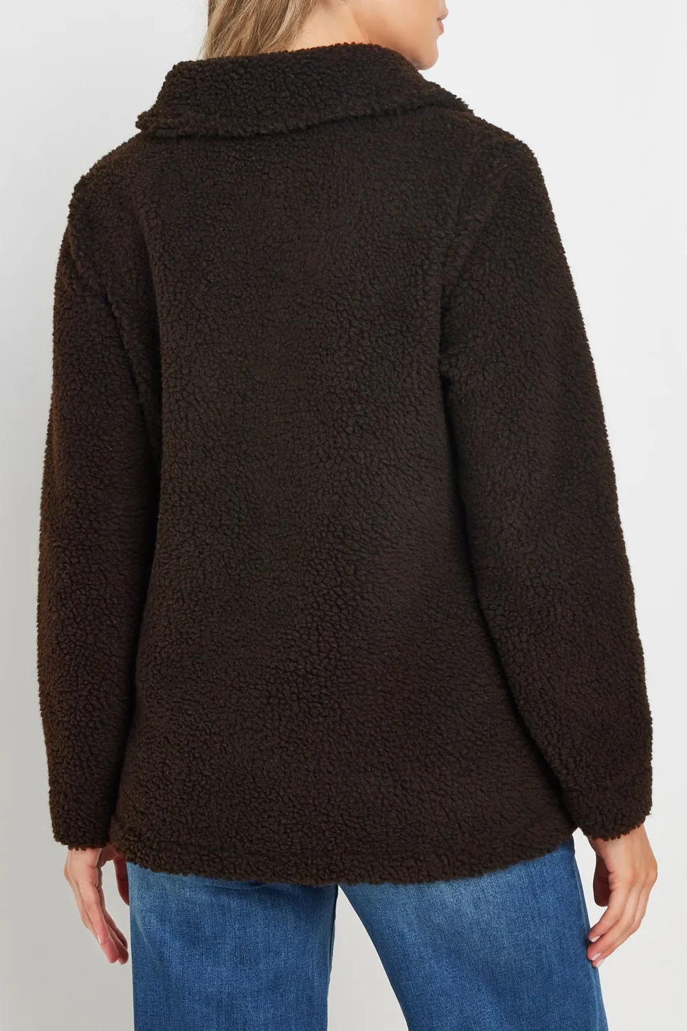 Chocolate Brown Side Pockets Jacket