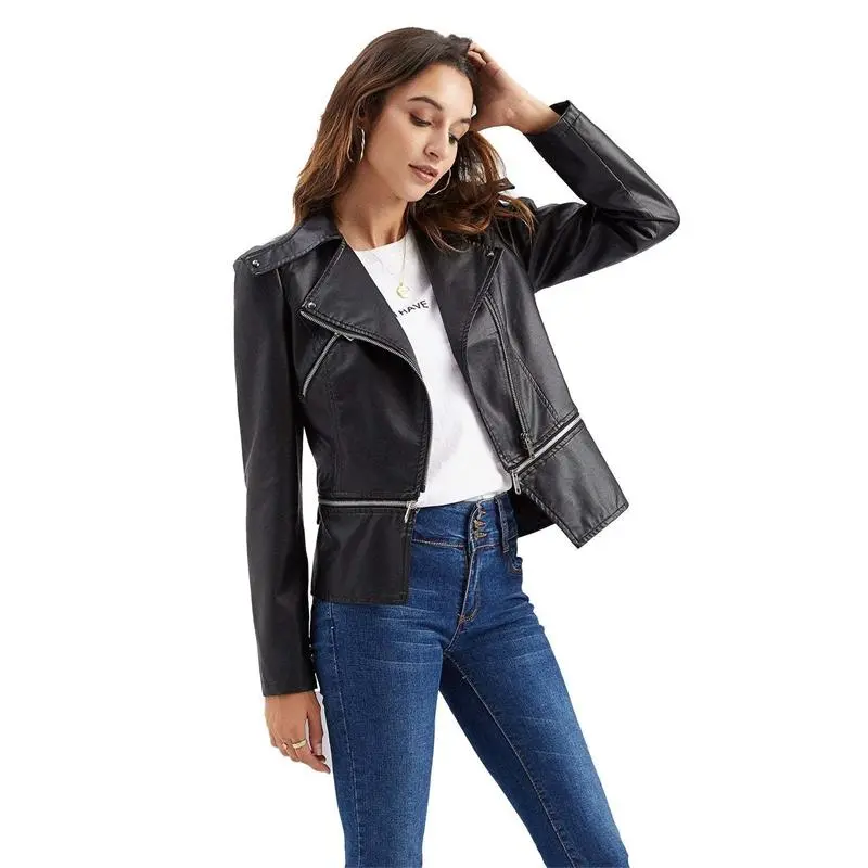 Clearance Sale - Zipper Soft Leather Jacket