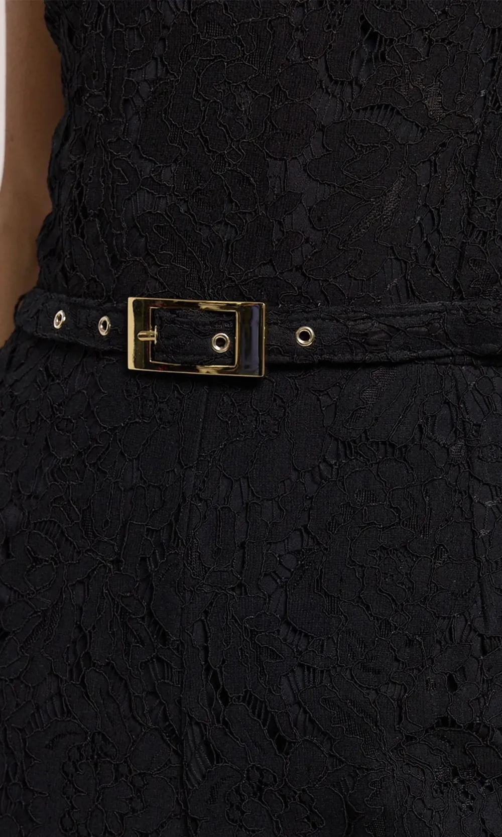 Lace Mock Neck Jumpsuit