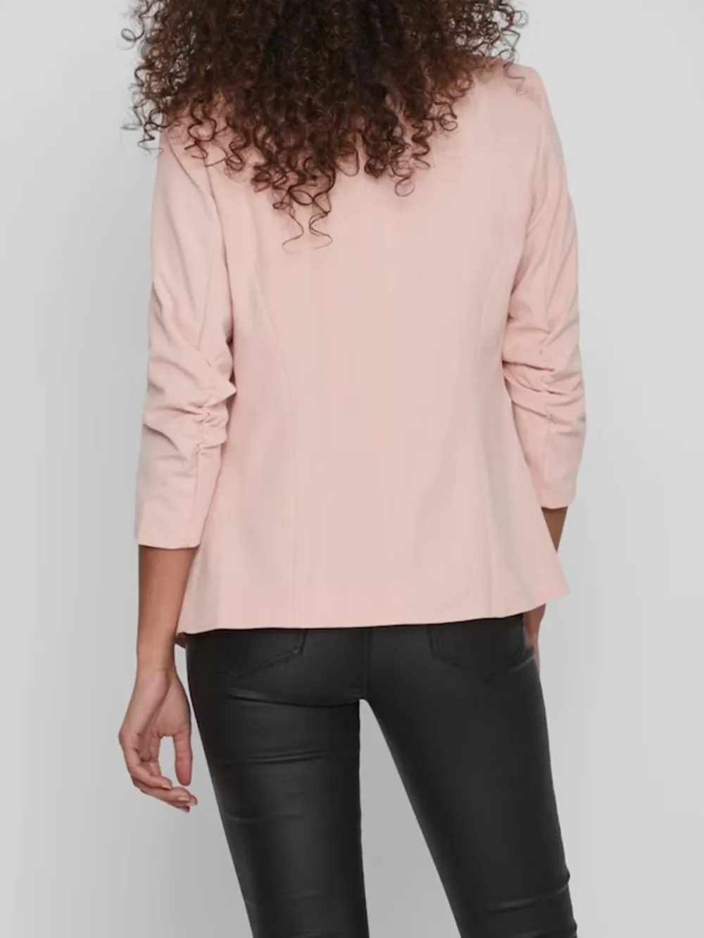 Plain Colored Stand-up Collar Blazer