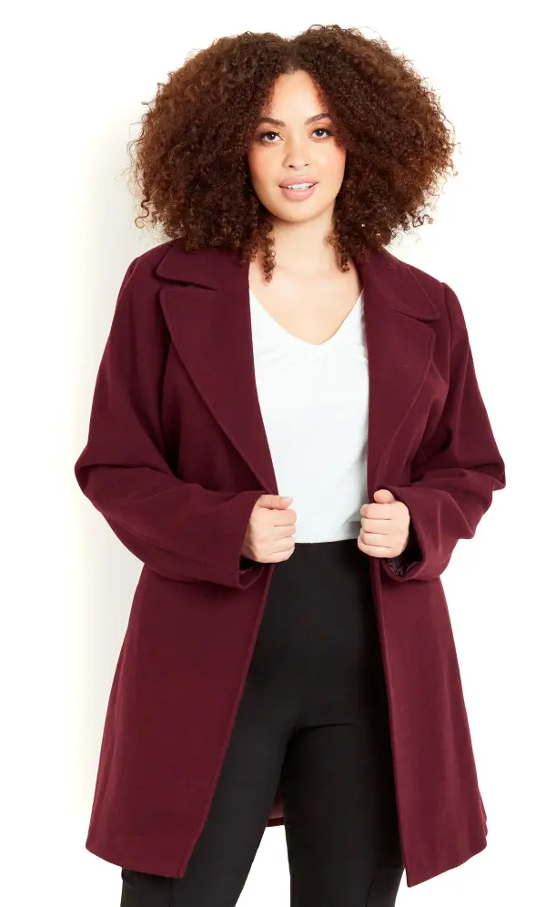 Evans Burgundy Red Tie Waist Coat