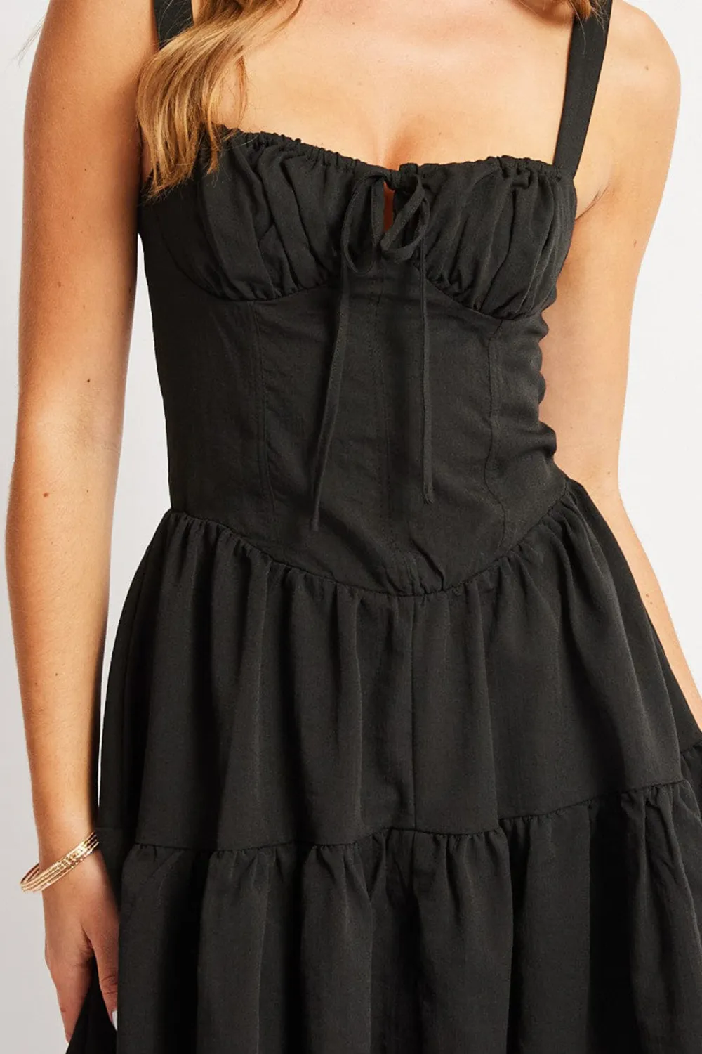 Black Fit And Flare Dress Mini