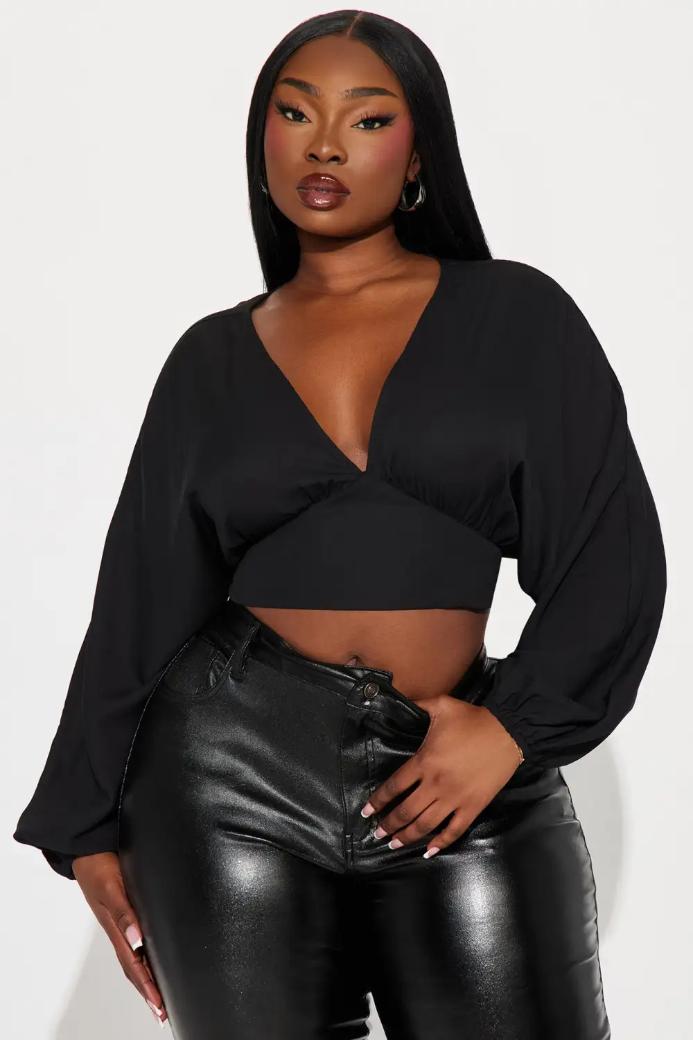 Mila Blouse Top - Black