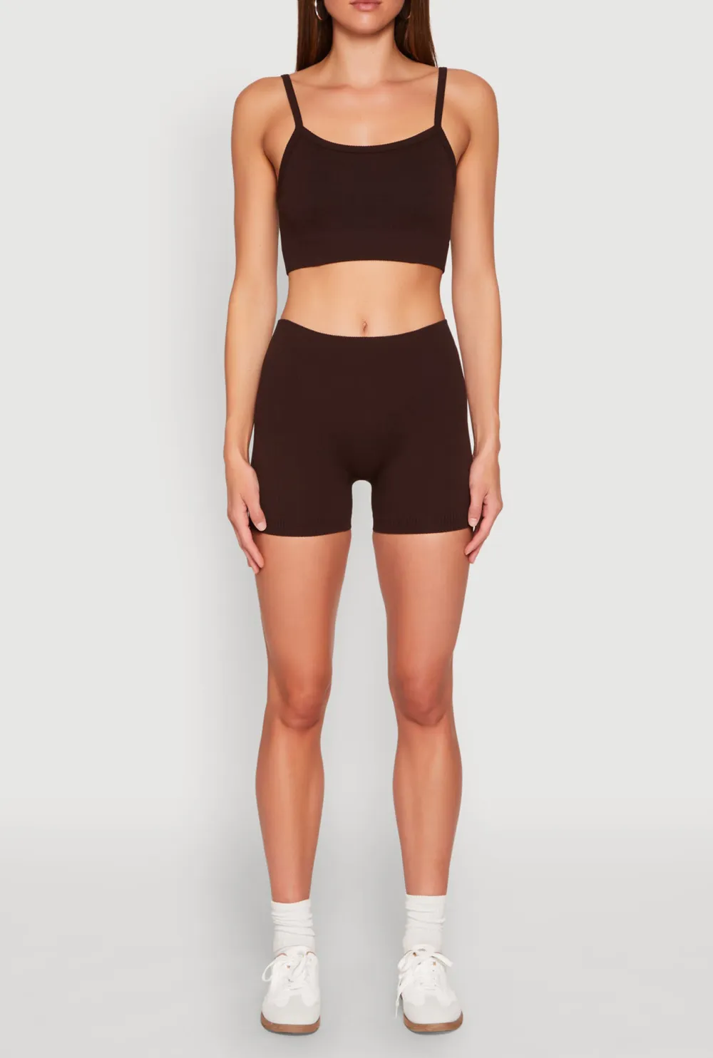 Ribbed Knitted Shorts