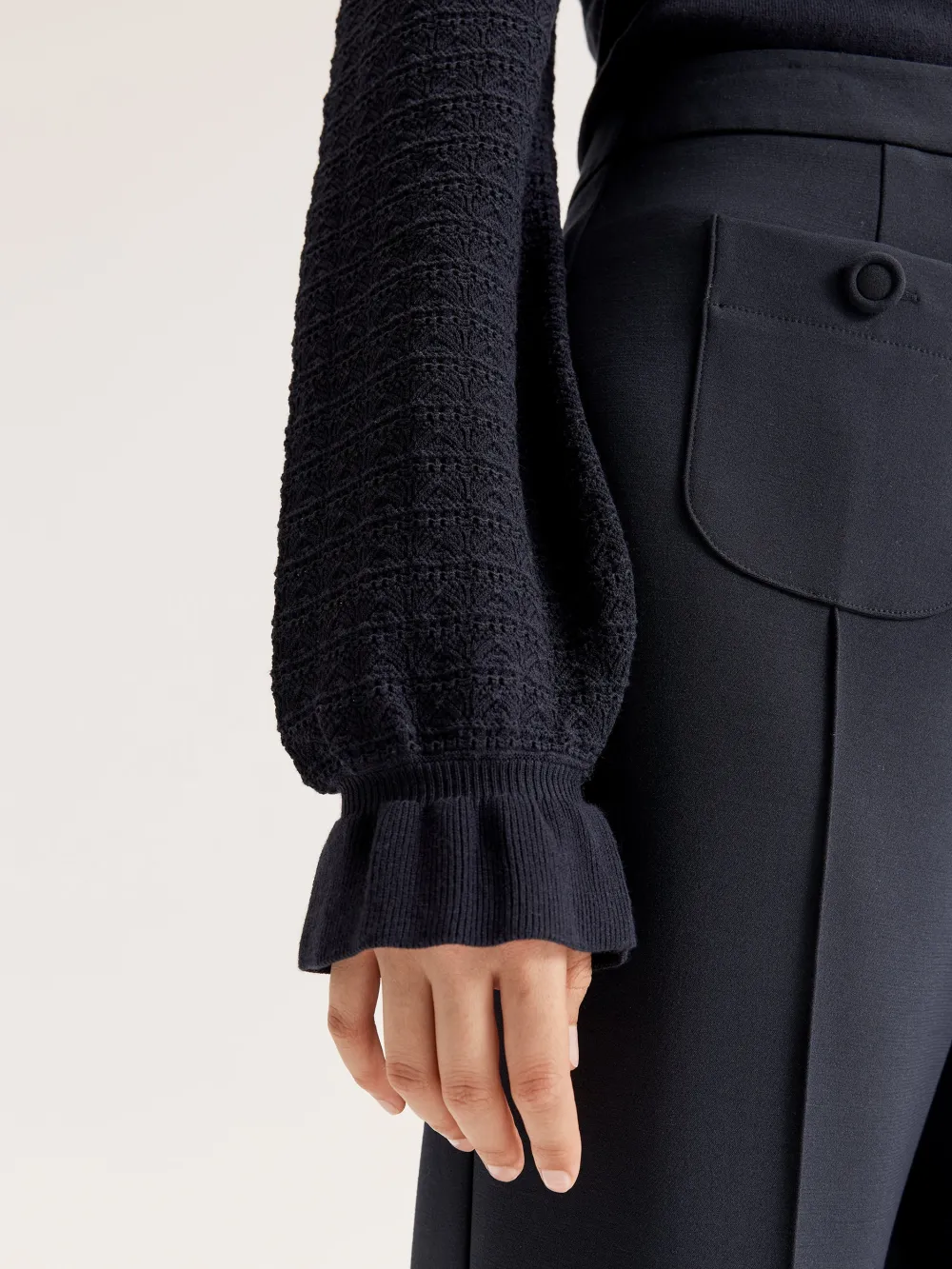 Navy Blue Relaxed Fit Jumpers