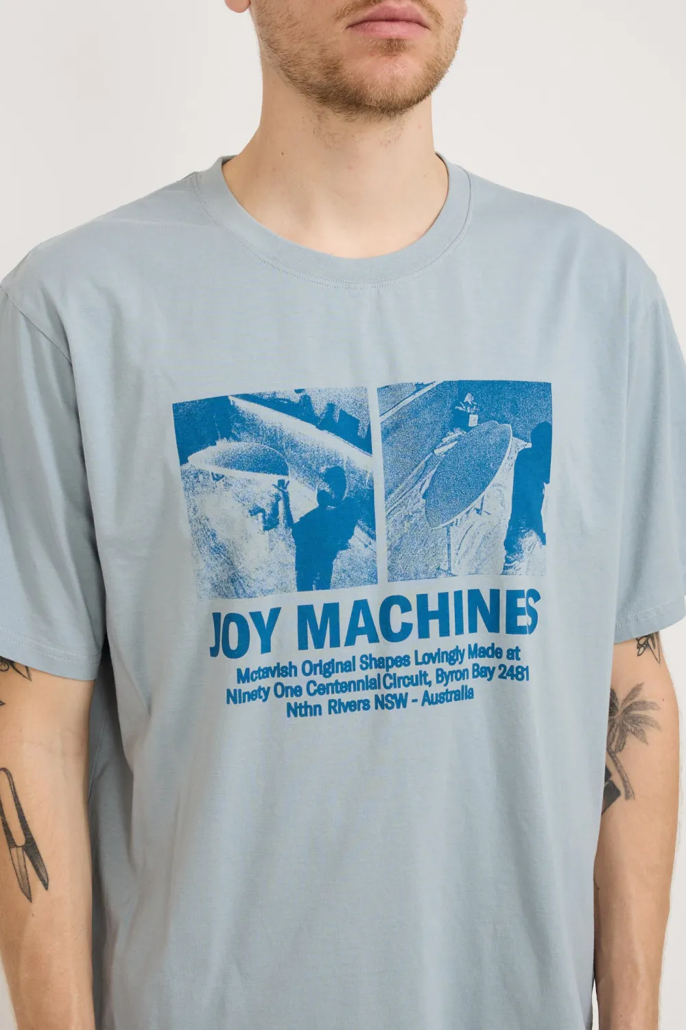 Joy Machine Tee Light Blue