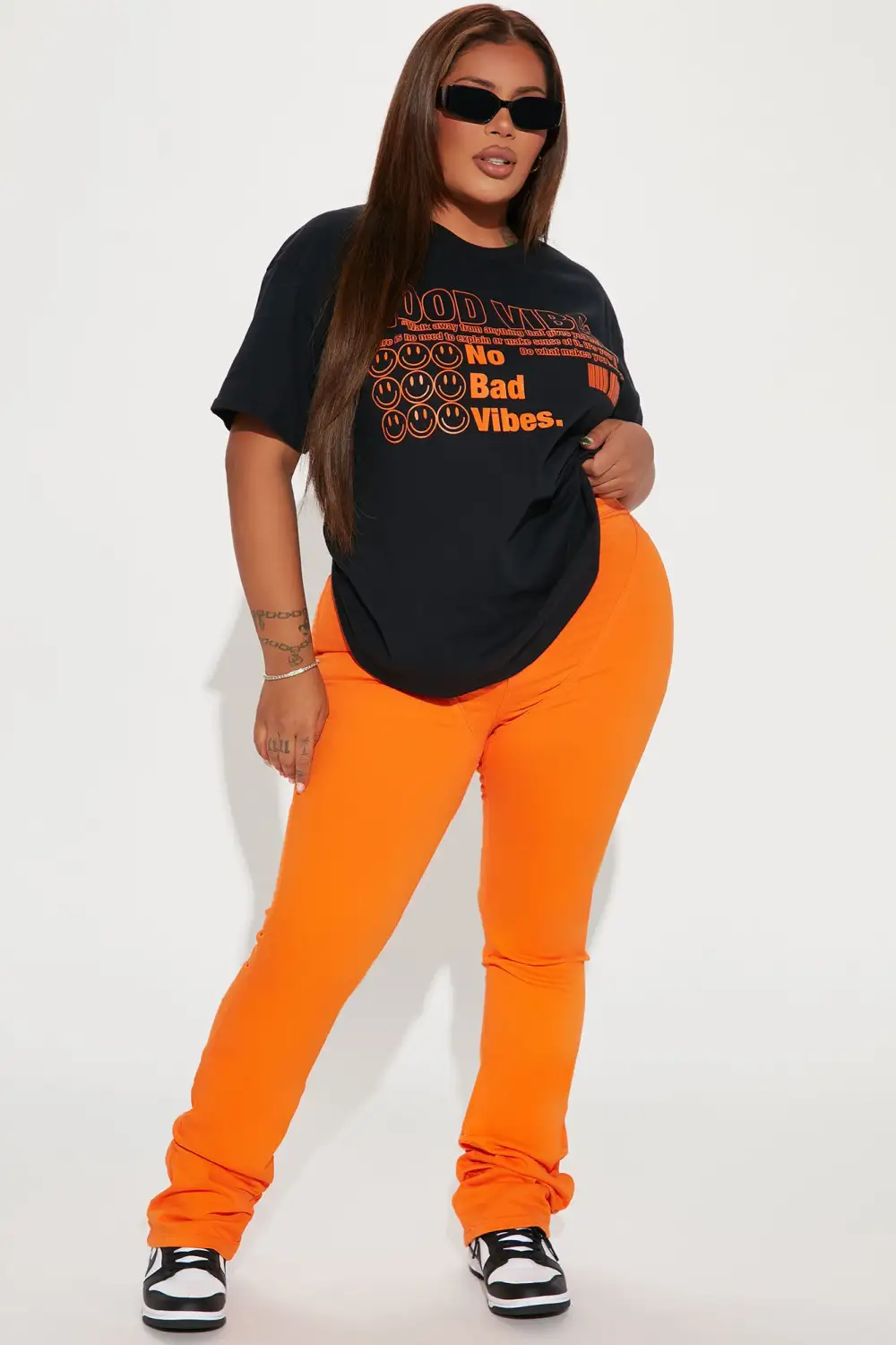 No Bad Vibes Smiley T-Shirt - Black