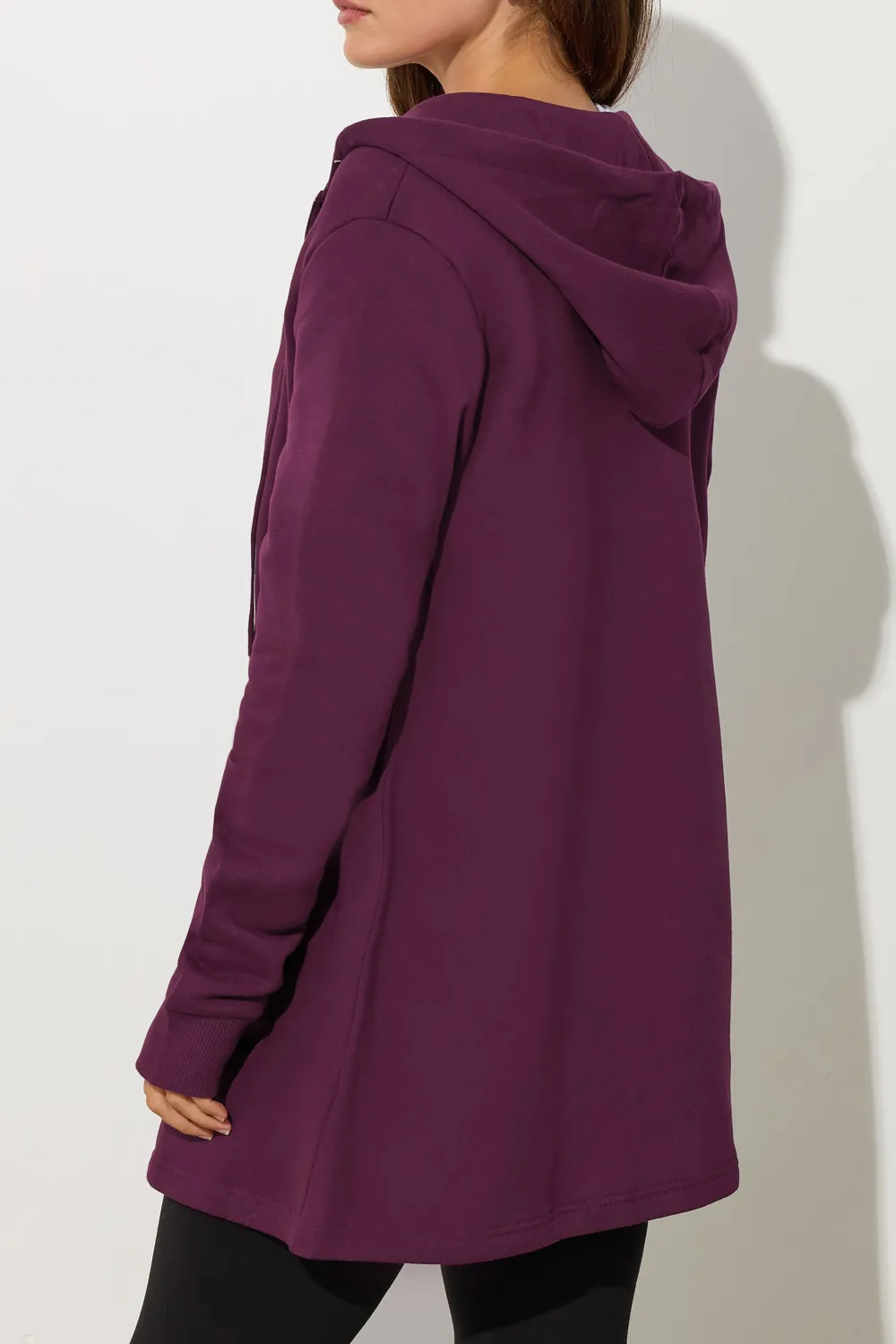 Solid Color Medium Length Jacket