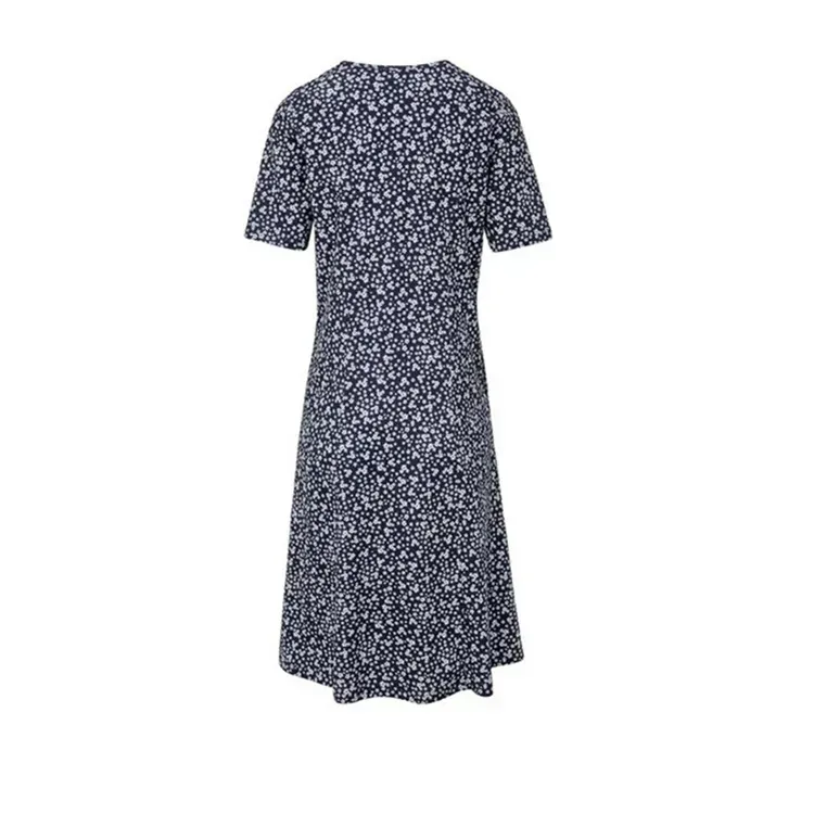 Women Floral Pockets Plus Size Midi Dress