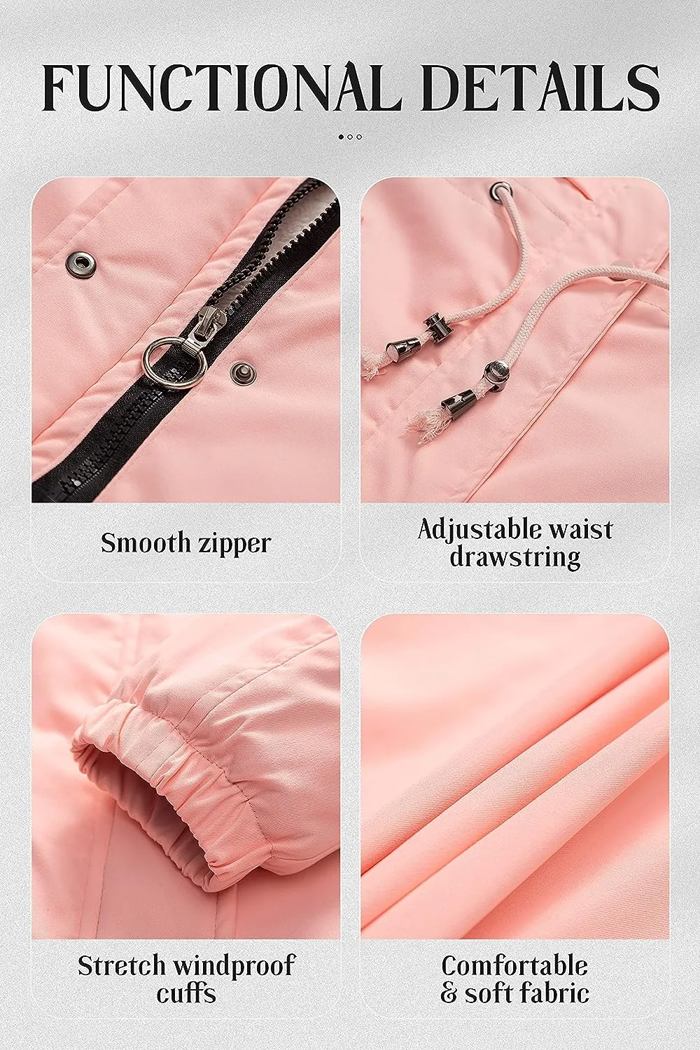 Women's Mid-Length Parka Winter Outerwear Jacket Soft Fleece Warm Snow Coat