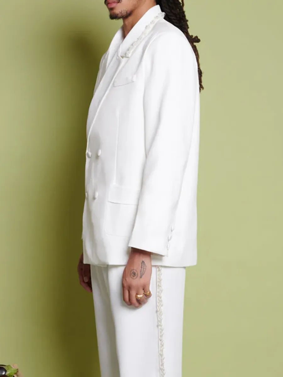 Easy Daily Outfit Pearl Blazer