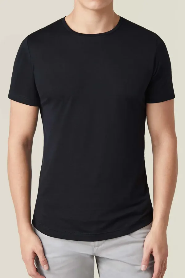 English-Concealed Double-Stitched Seams T-Shirt