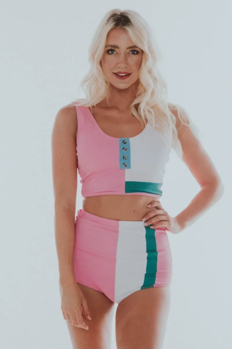 BEACH BABE SWIMSUIT | PINK