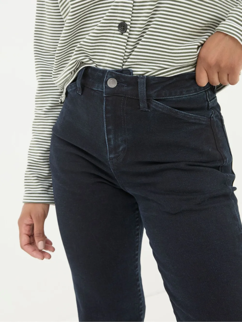 Elise Dark Blue Wide Leg Jeans