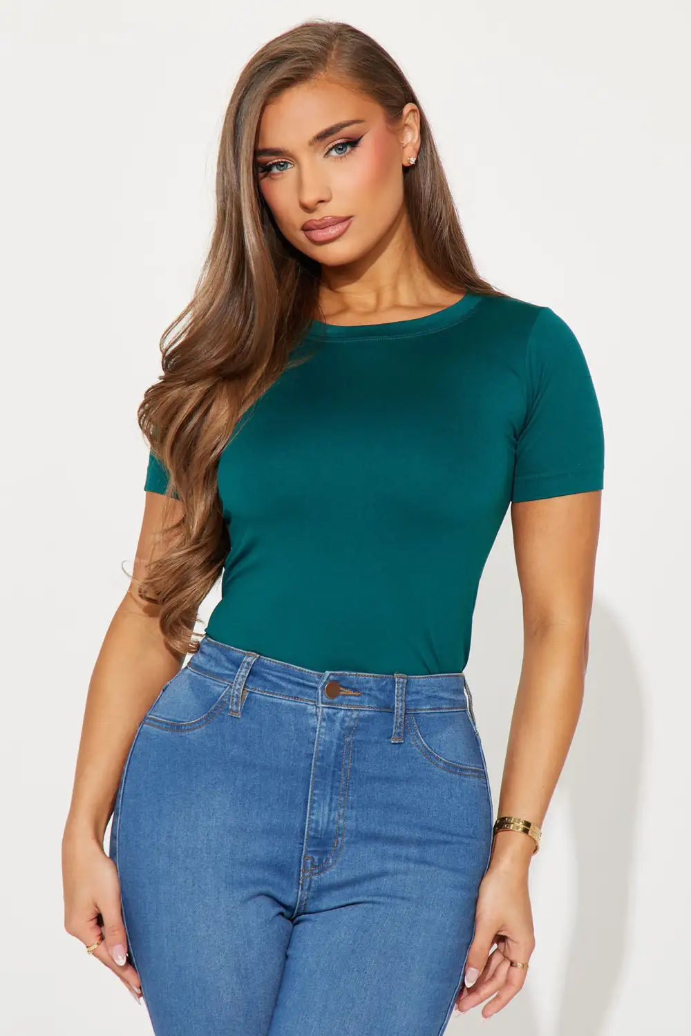 Mila Seamless Tee - Hunter