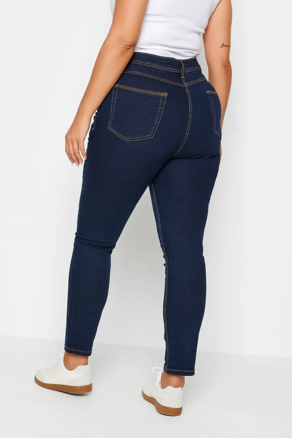 YOURS Curve Indigo Blue Straight Leg Fit Stretch RUBY Jeans