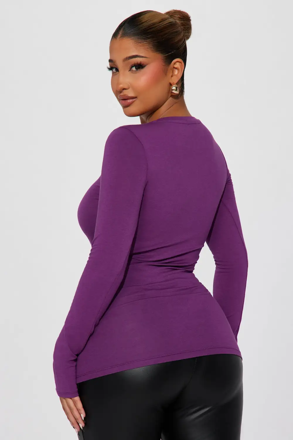 Your Everyday Long Sleeve Tee - Purple Dust