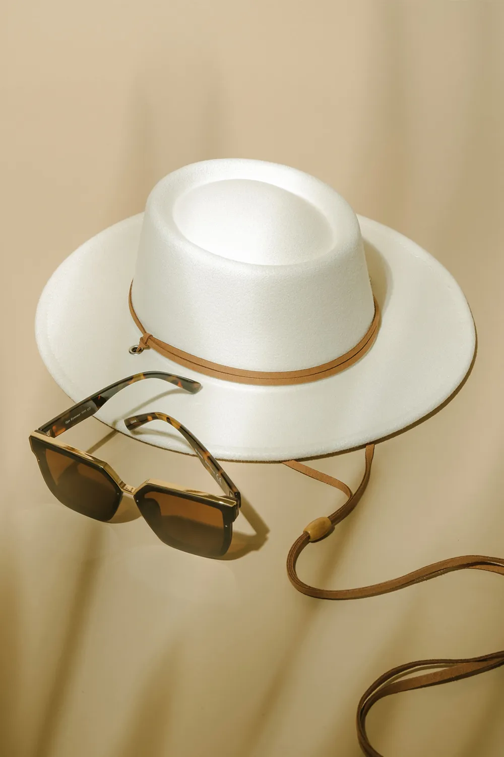 Casual Cool Brown Square Women's Sunglasses