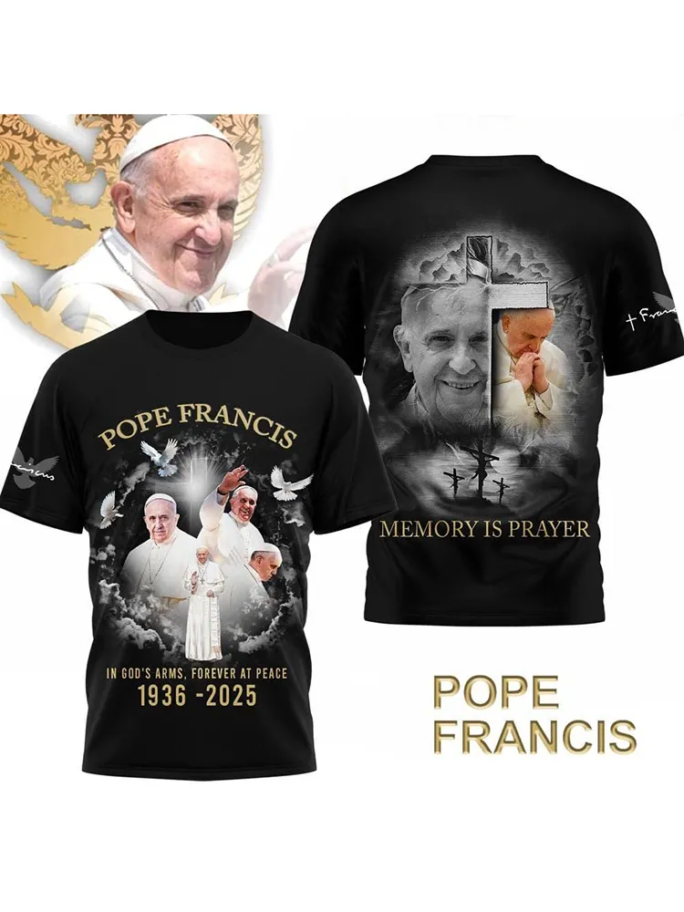 Men's In God'S Arms Forever At Peace1936-2025 Print Short Sleeve Round Neck Cotton T-Shirt