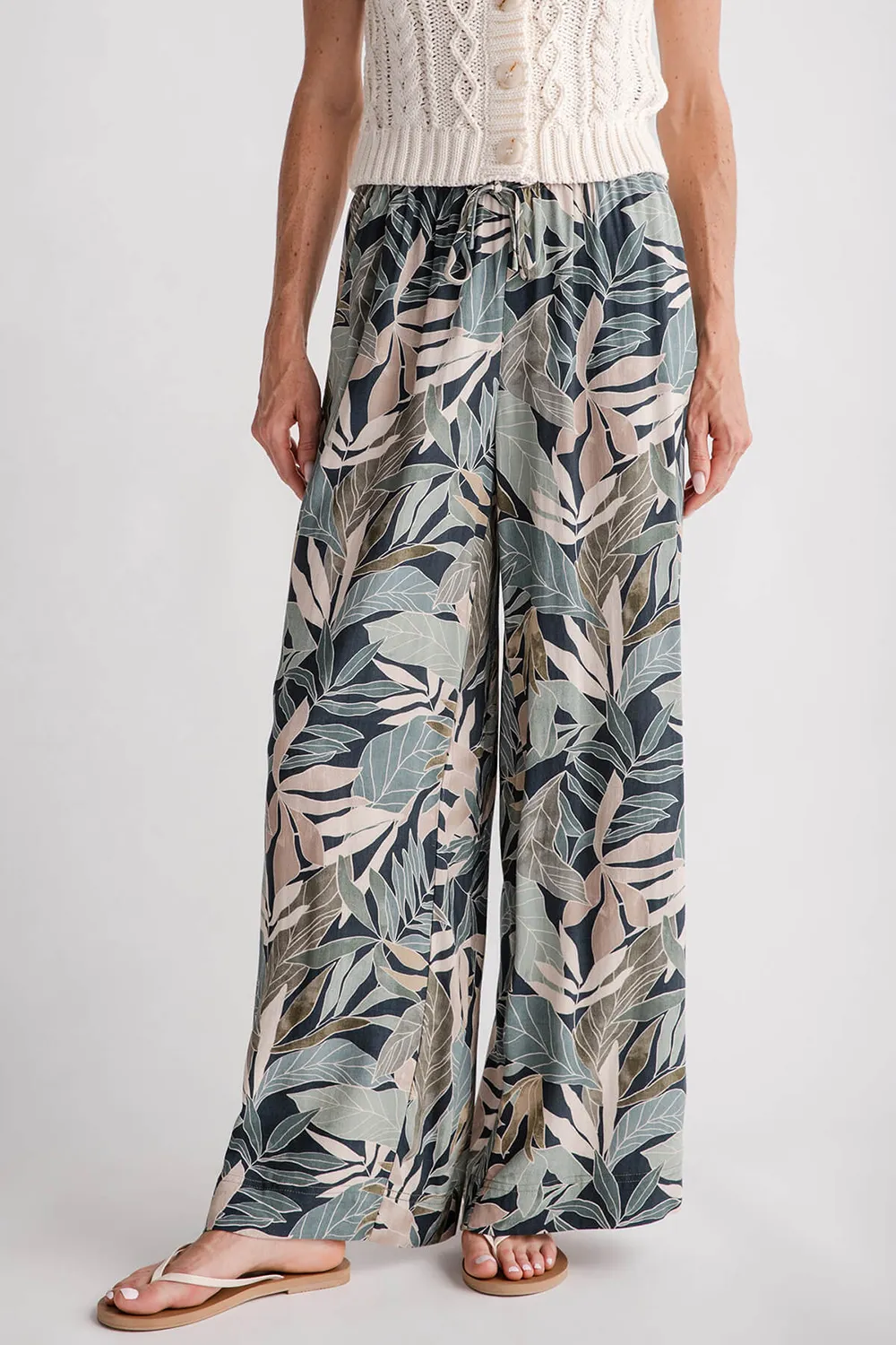 Casual Style Pants - grape leaf