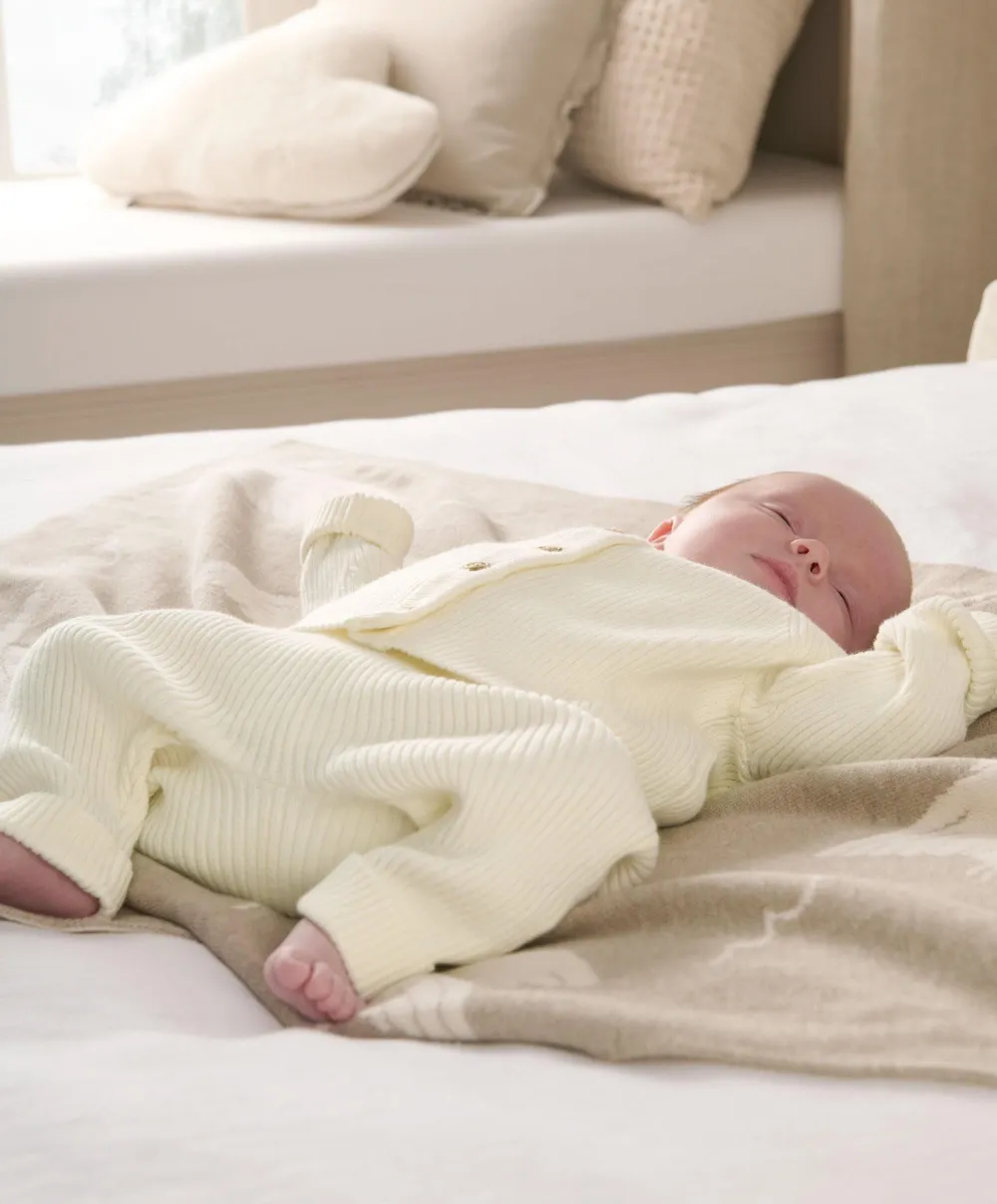 Knitted Cardigan & Leggings Set - Sand