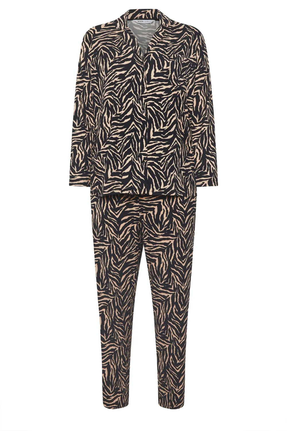 YOURS Curve Red Check Print Soft Touch Pyjama Set