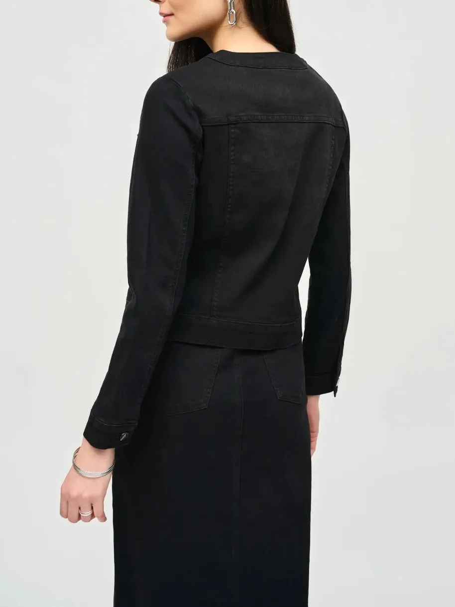 Classic Black Denim Jacket