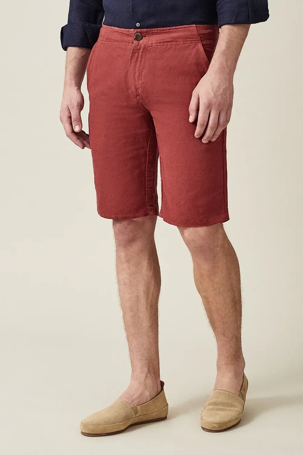 Contemporary Styled Button Shorts