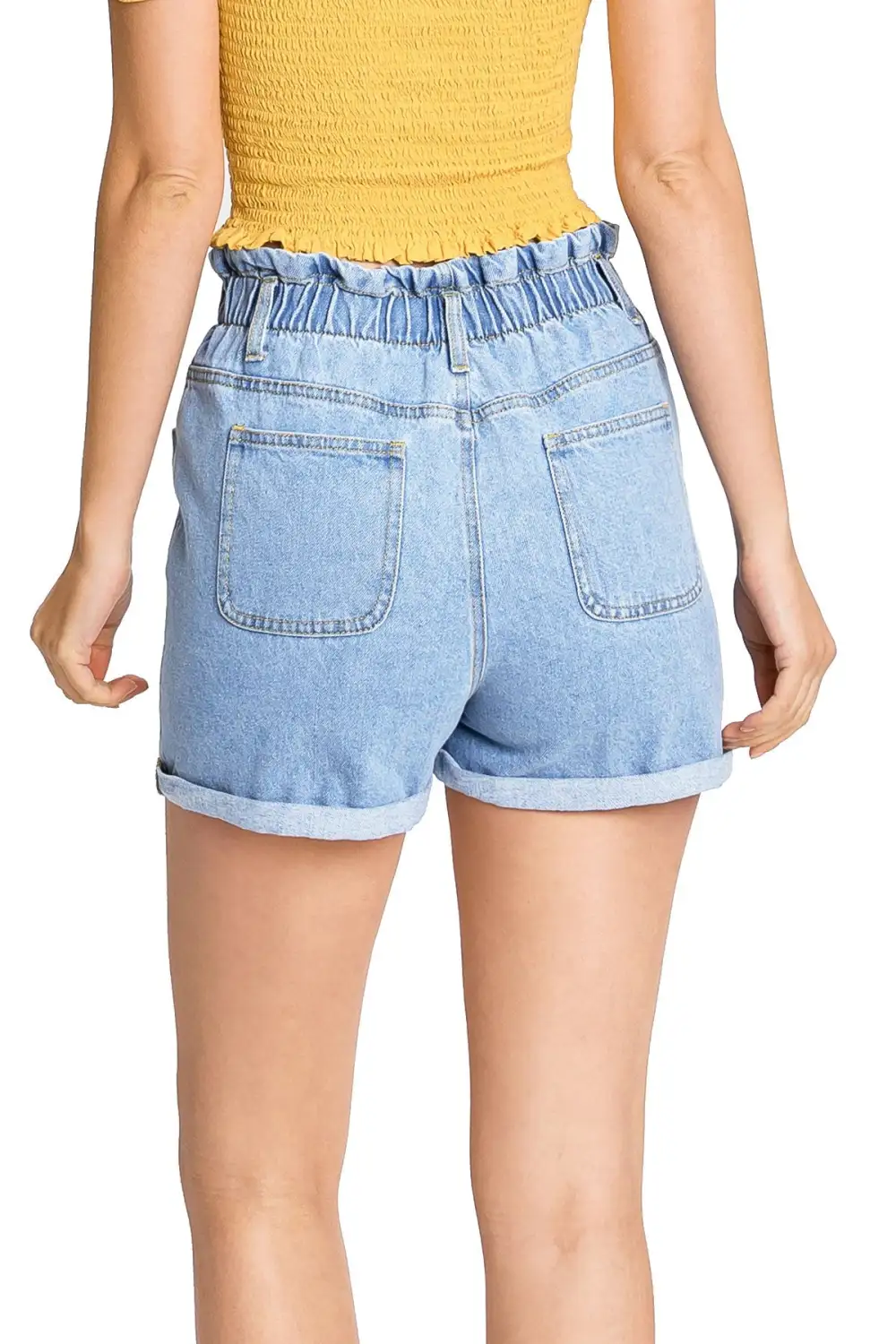 Classic Denim Paperbag Shorts