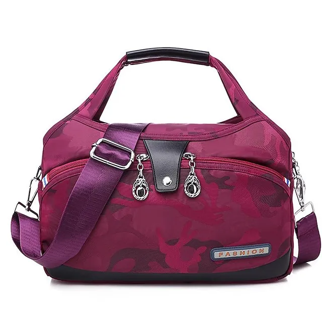 Women's Work Bag Polyester Oxford Cloth Daily Office & Career Camouflage Blue Camouflage Black Taro purple Camouflage purple