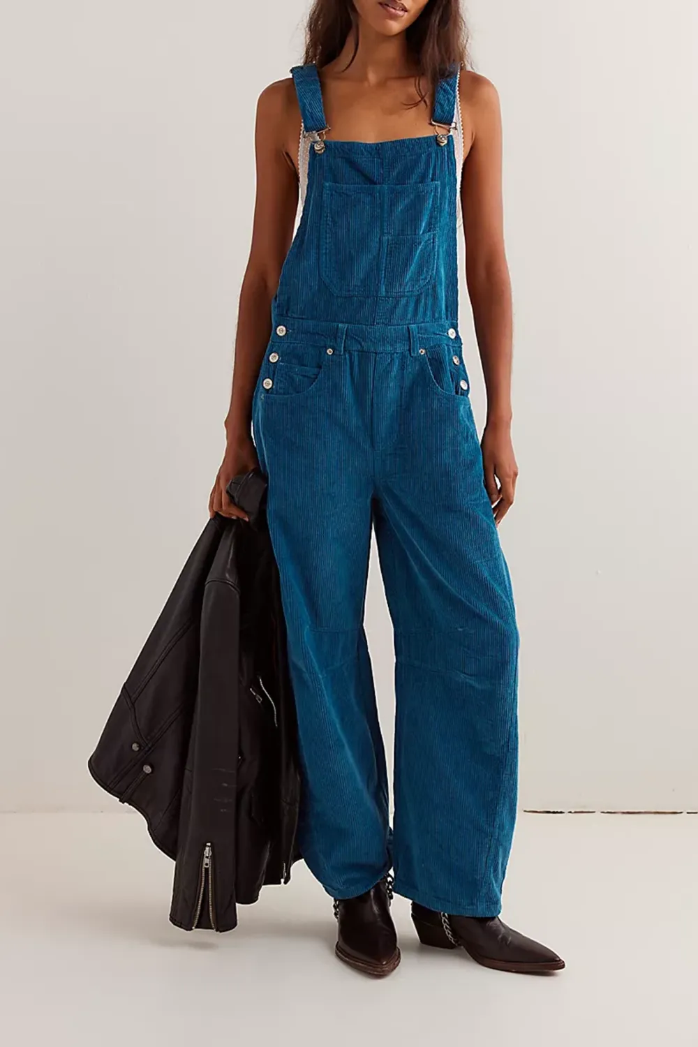 Corduroy Overalls Style Pants