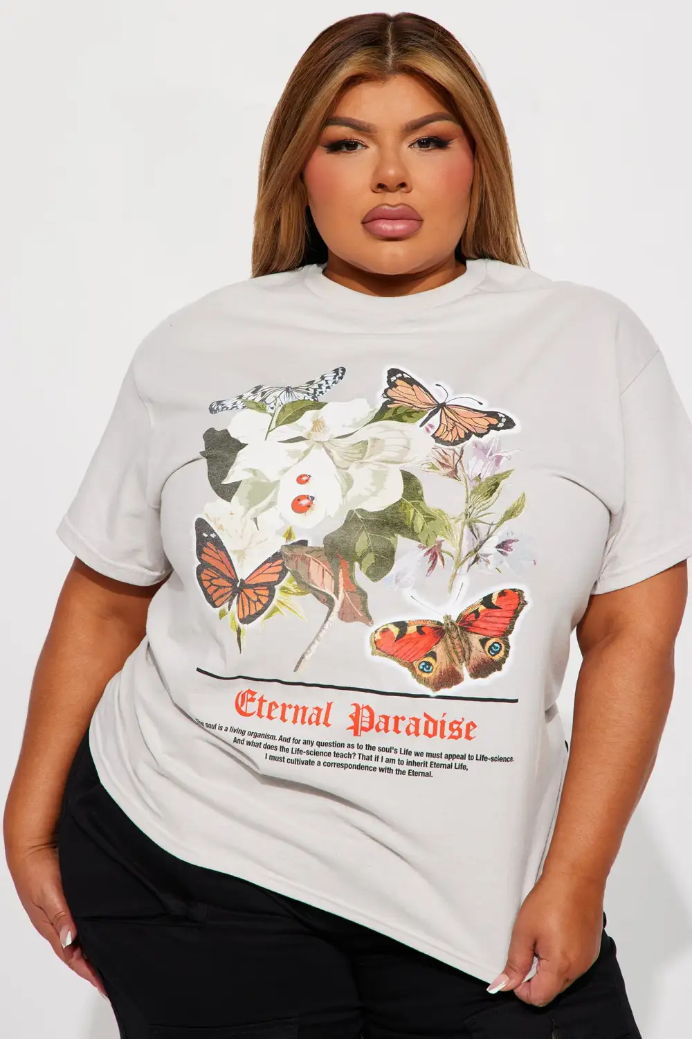 Eternal Paradise Graphic Tshirt - Grey