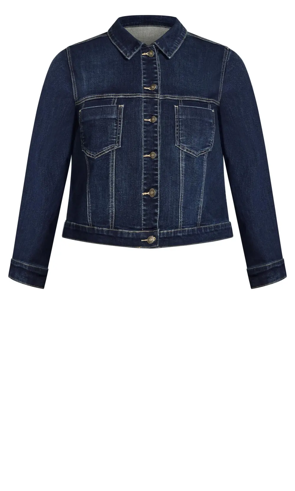 Evans Blue Dark Wash Denim Jacket