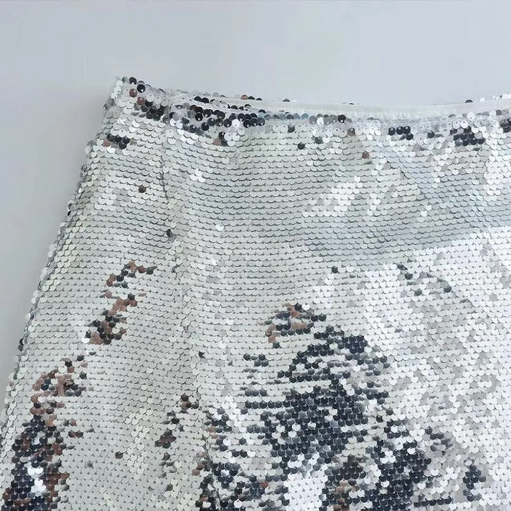 Bling Sequin Mini Skirt