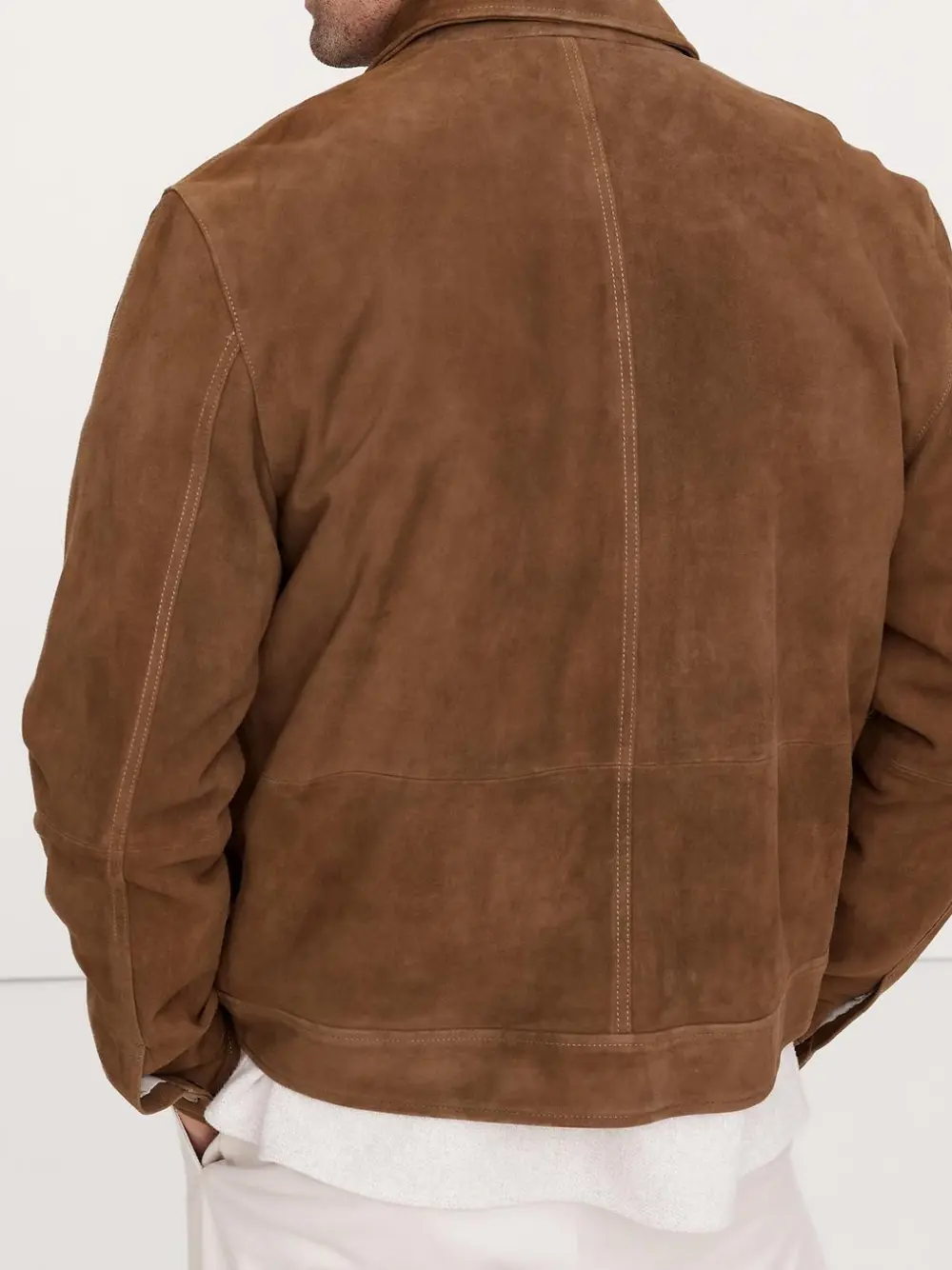 Men's Dark Brown Suede Vintage Jacket