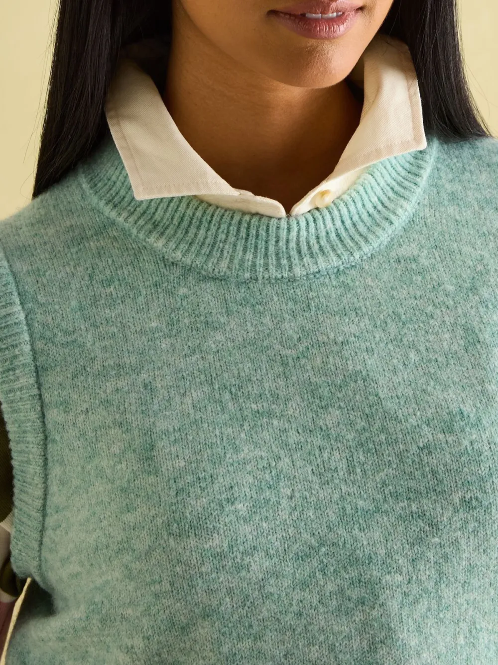 Pink Casual Style Knitted Vest