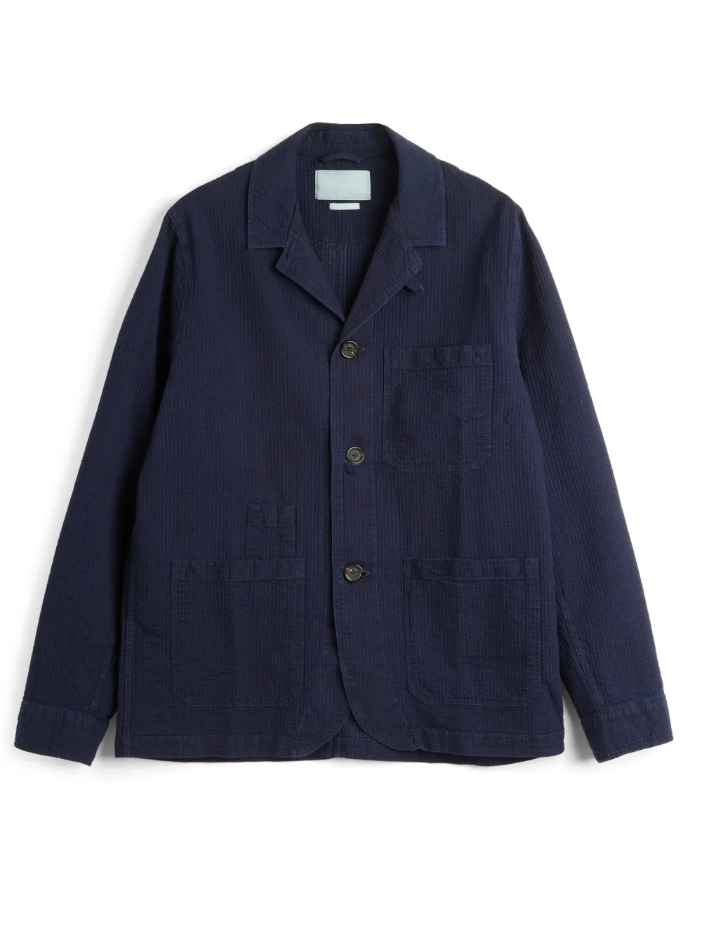 Indigo Long Sleeve Cotton Shirt Jacket