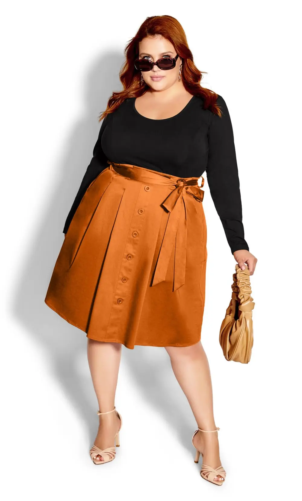 Evans Brown Uptown Girl Dress