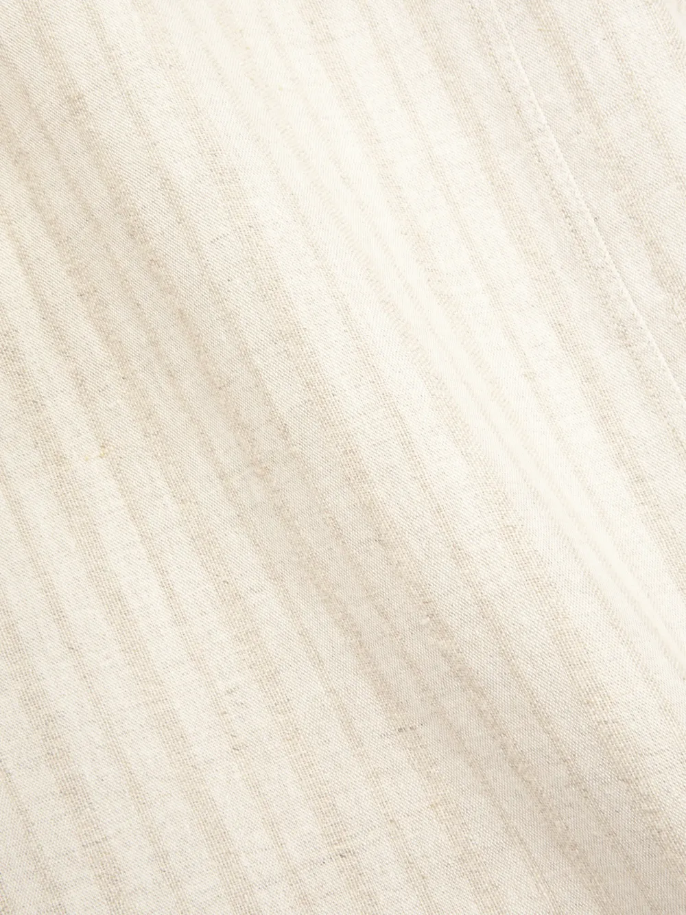 Sand Unlined Linen-Cotton Trucker Jacket