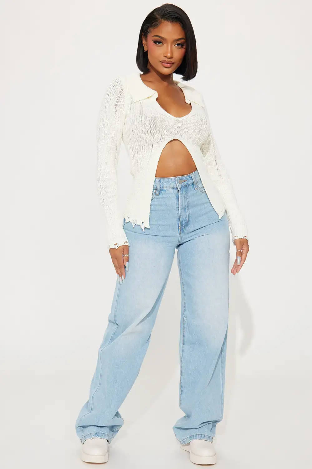 Only Fun And Games Sweater Top - Ivory