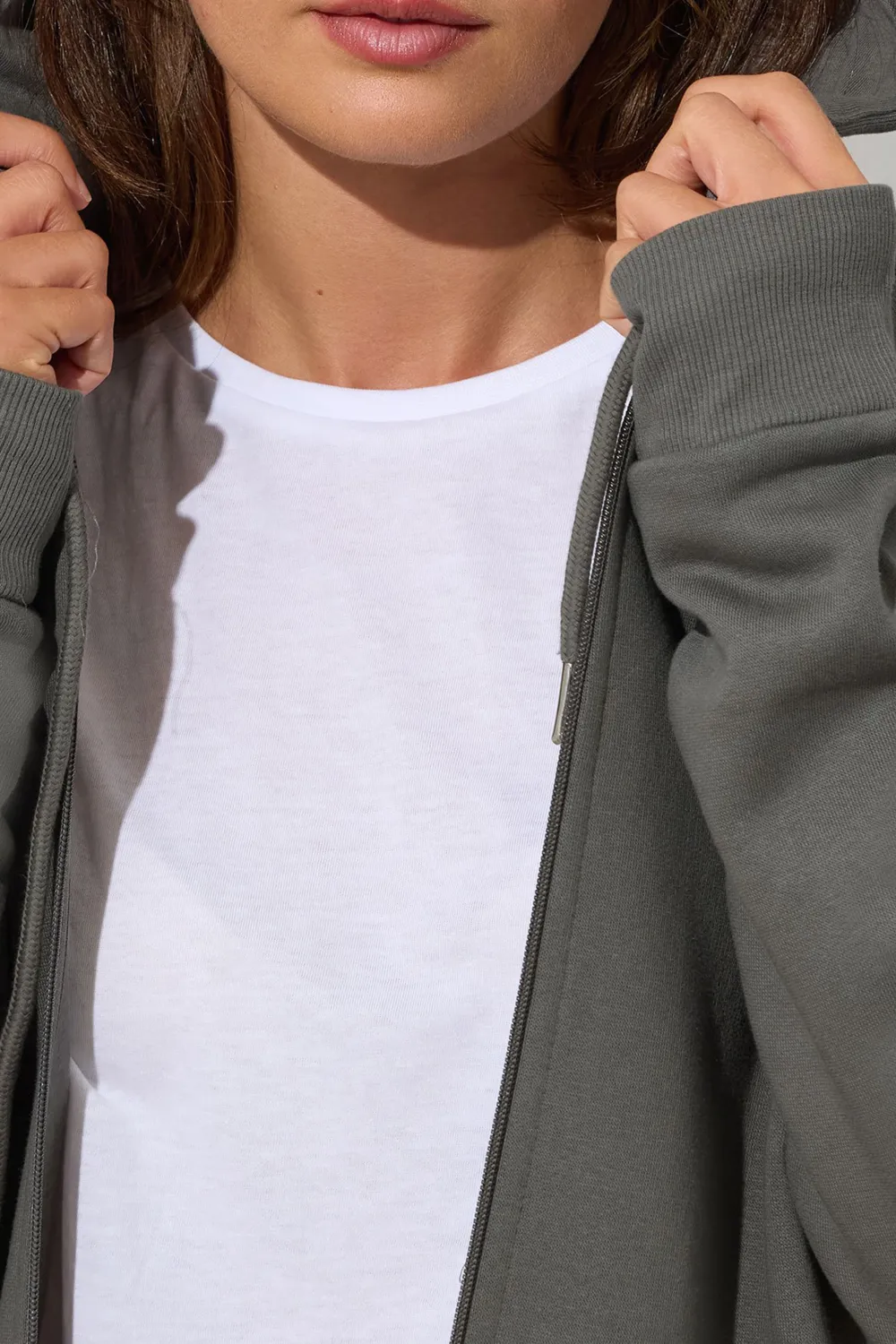 Drawstring Hat With Pocket Jacket