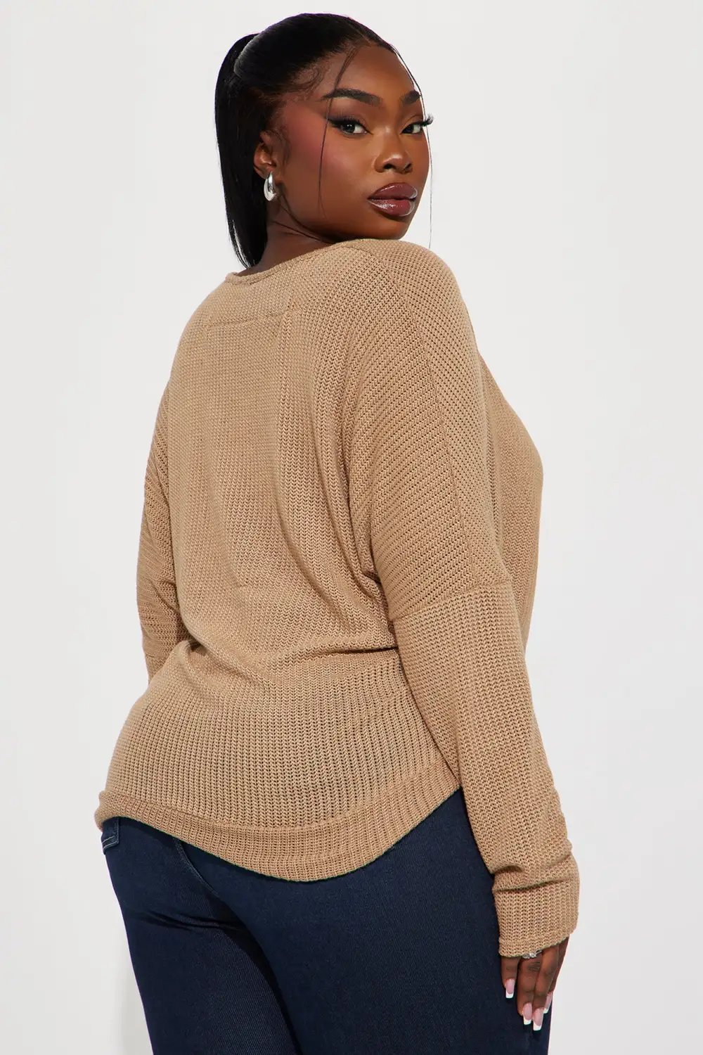 Elianna Wrap Top - Taupe